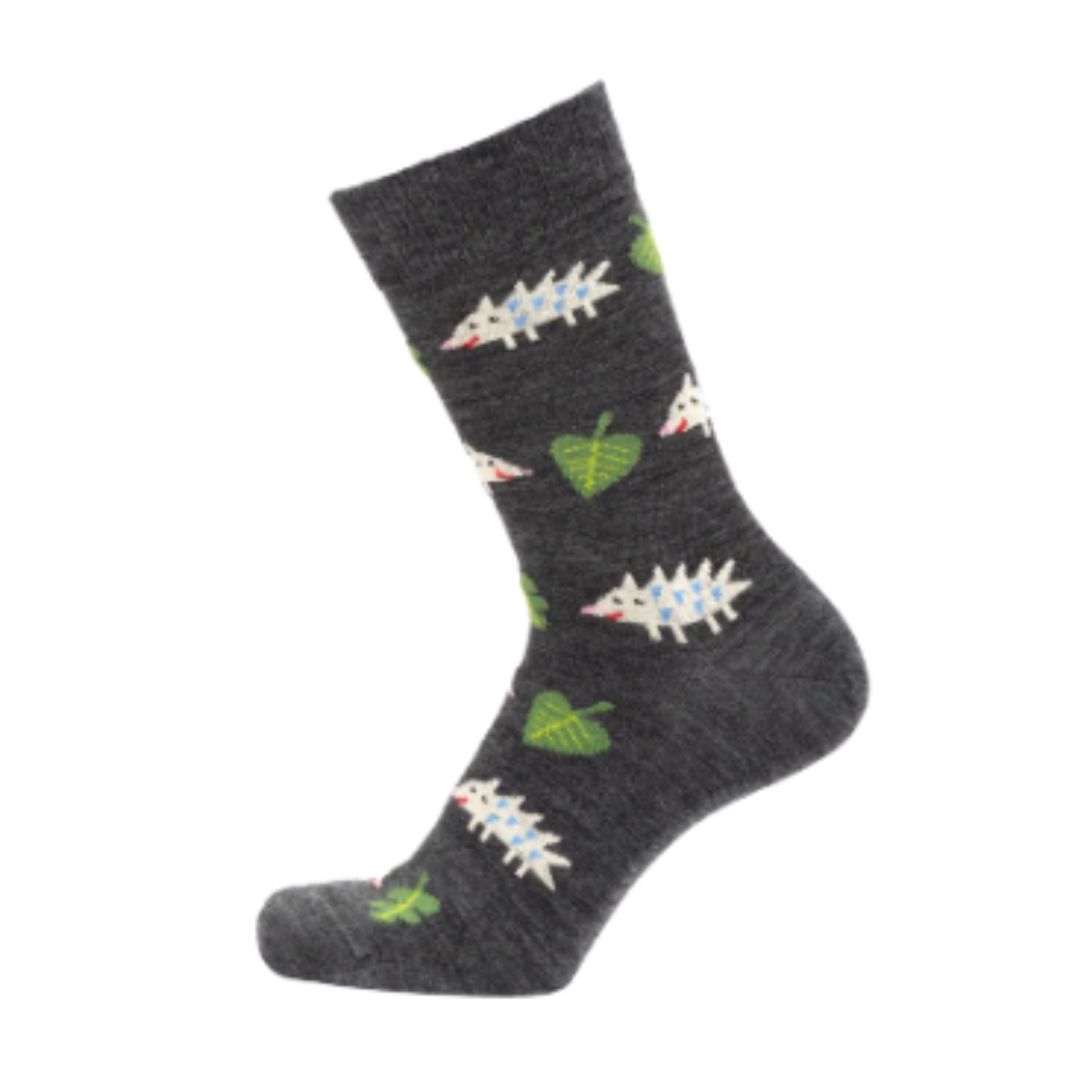 Anthracite Hedgehog Socks in 2 Sizes