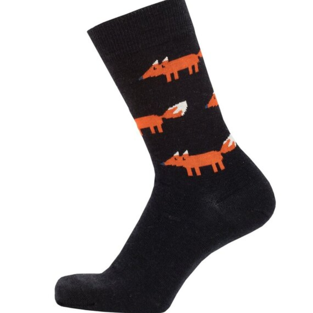 Black Fox Socks in 2 Sizes