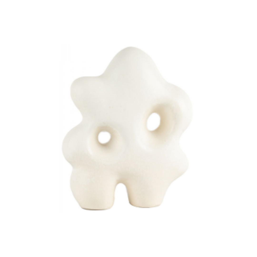 White Caby Ceramic Sculpture Design One