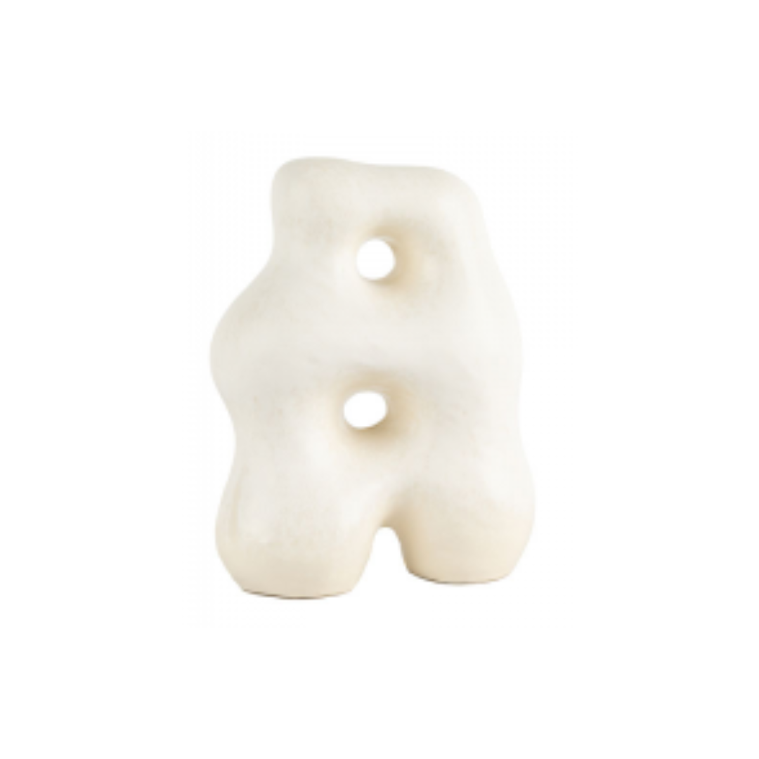 White Coby Ceramic Sculpture Desing Two