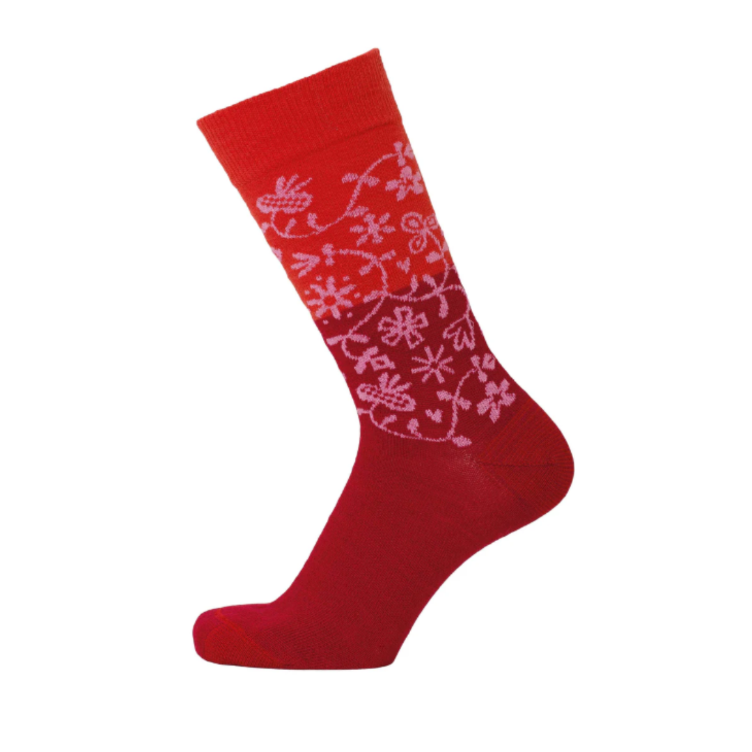 Red Garden Socks in 2 Sizes