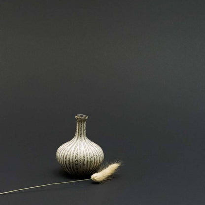 Small Ceramic Vase in Athen Stone Stripe