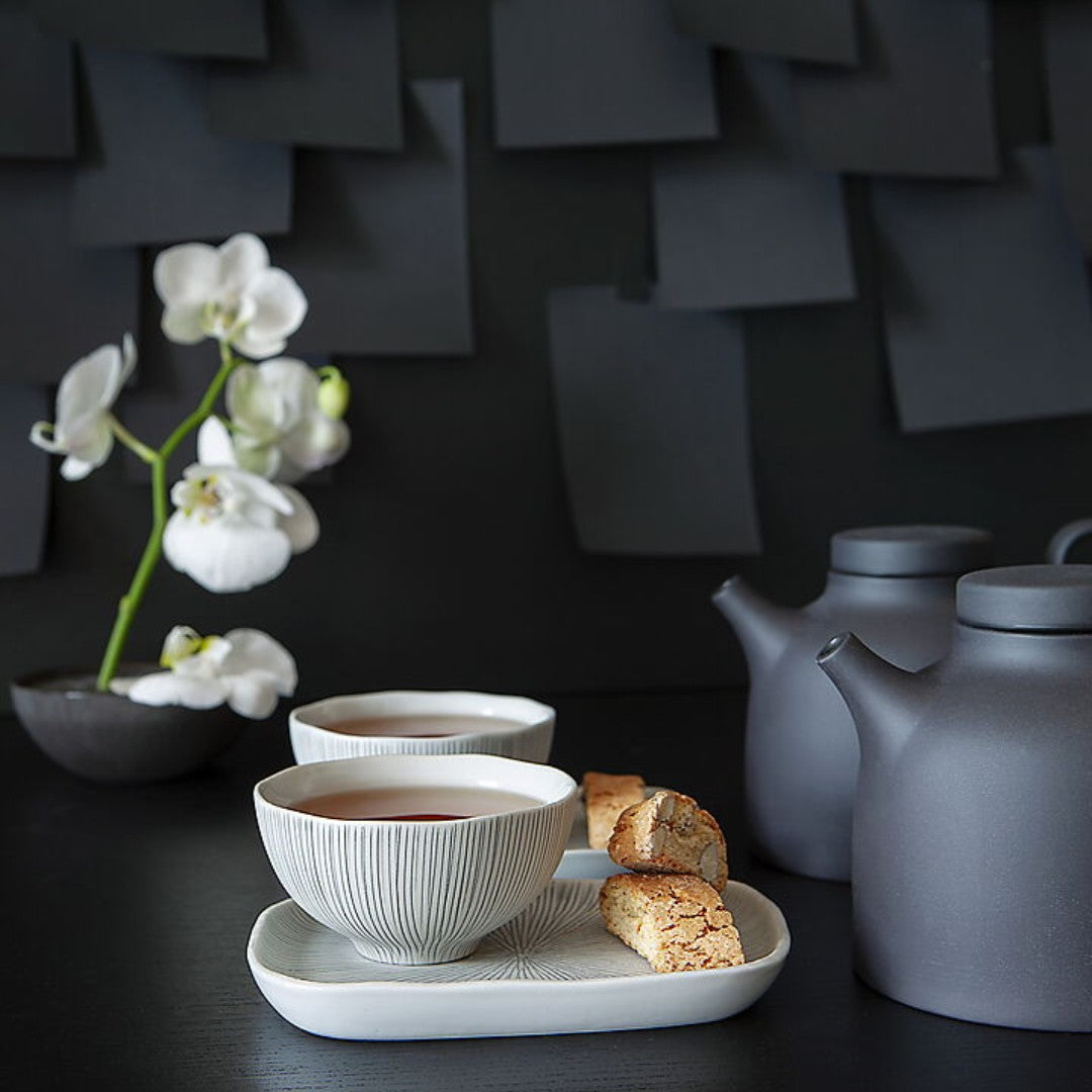 Ceramic Rectangular Plate in Grey
