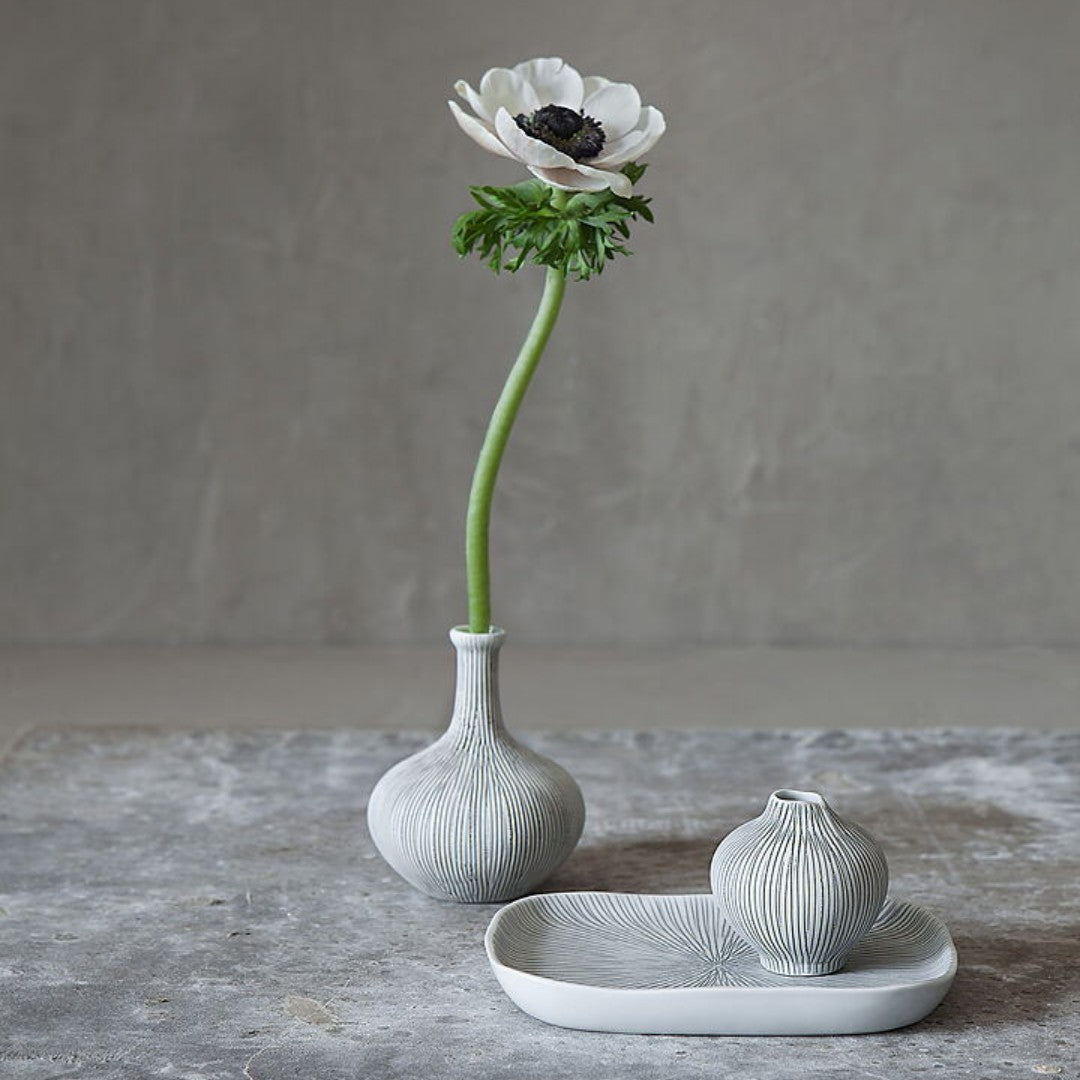 Ceramic Rectangular Plate in Grey