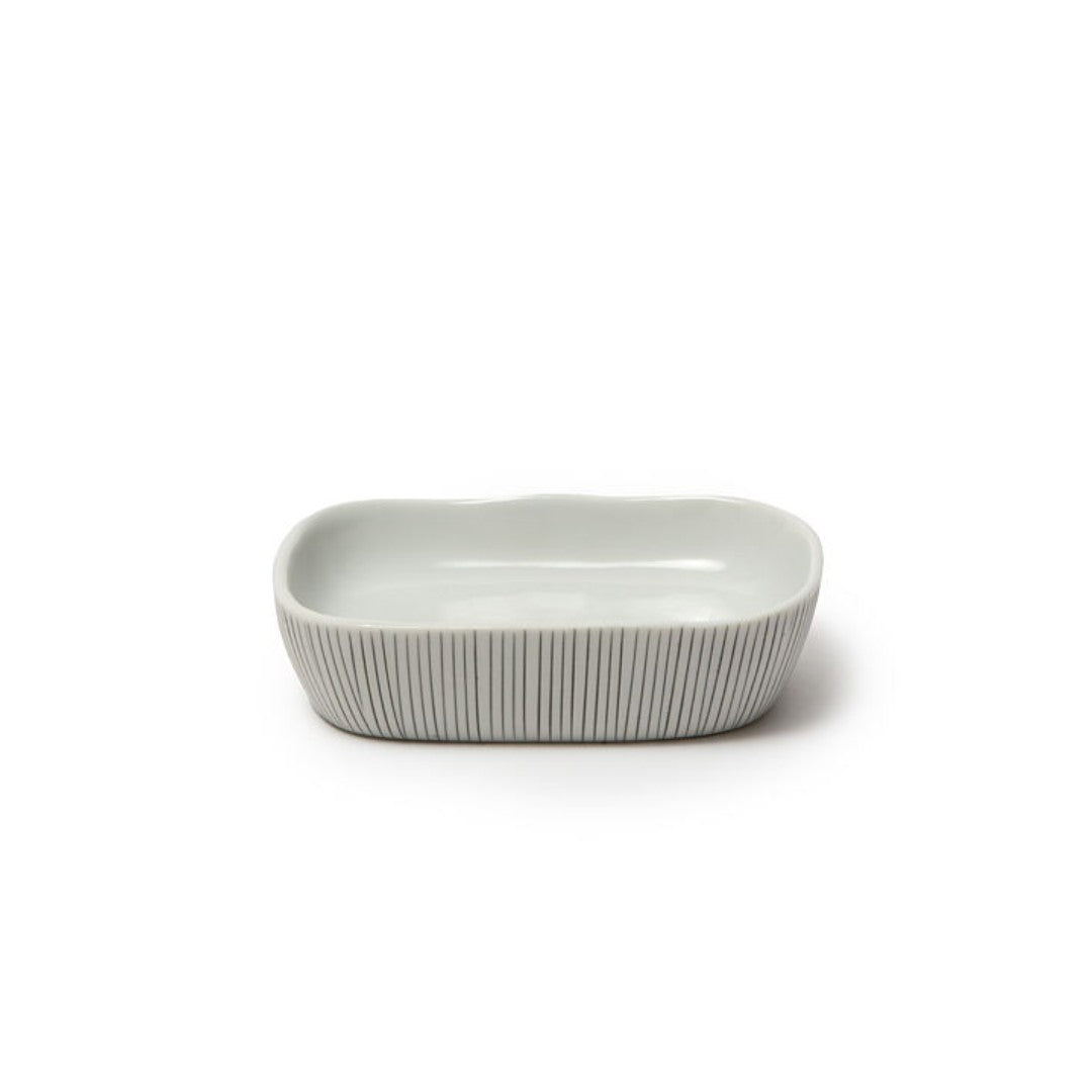 Ceramic Rectangular Bowl in Grey