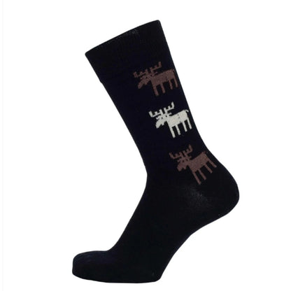 Moose Black Socks Uk2 - Uk5.5