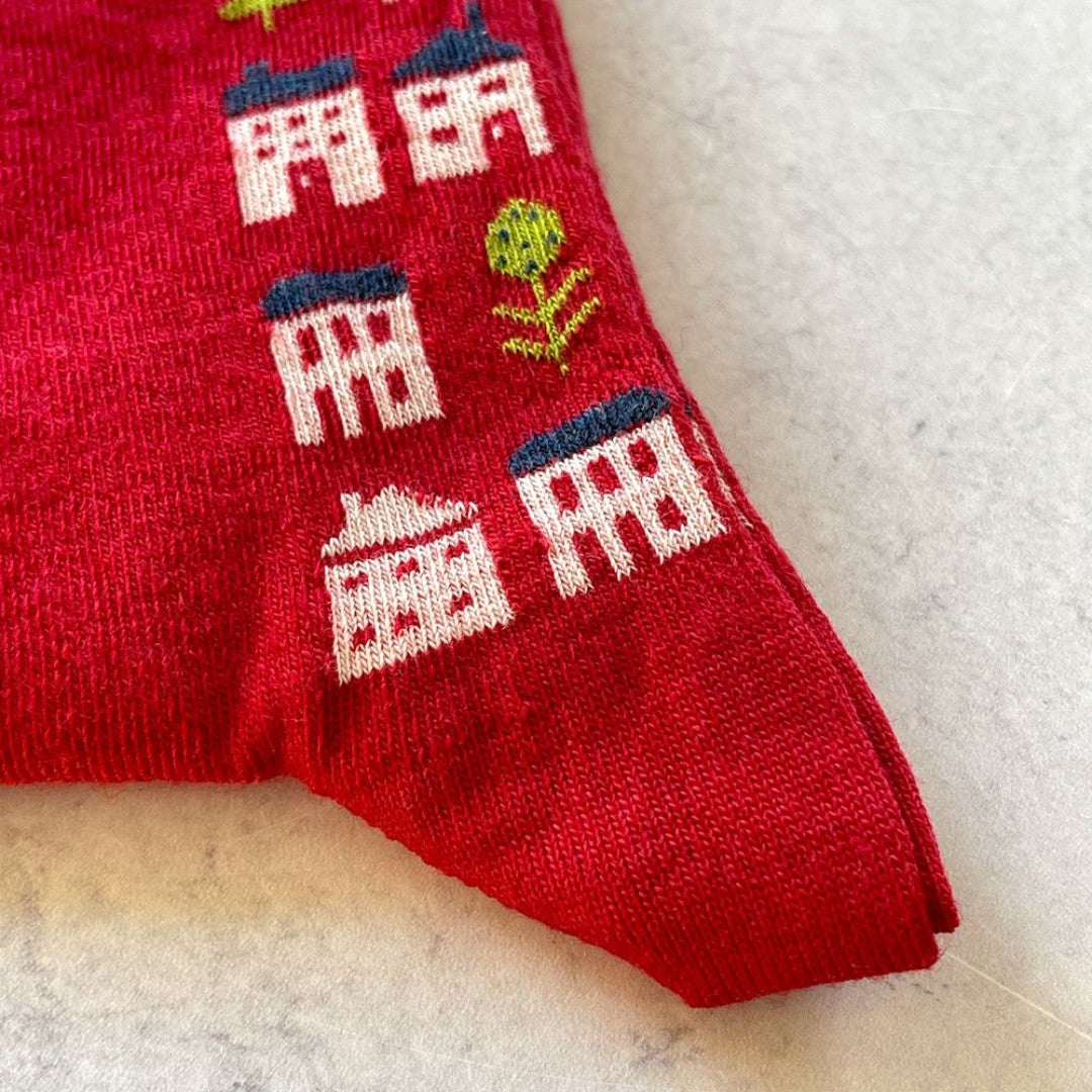 House Socks in Red