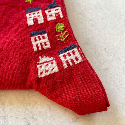 House Socks in Red