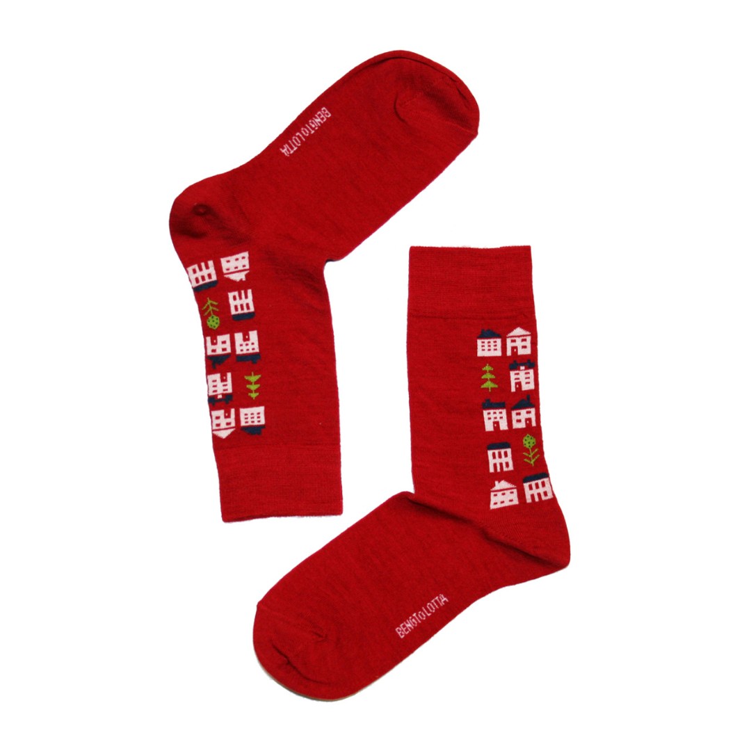 House Socks in Red