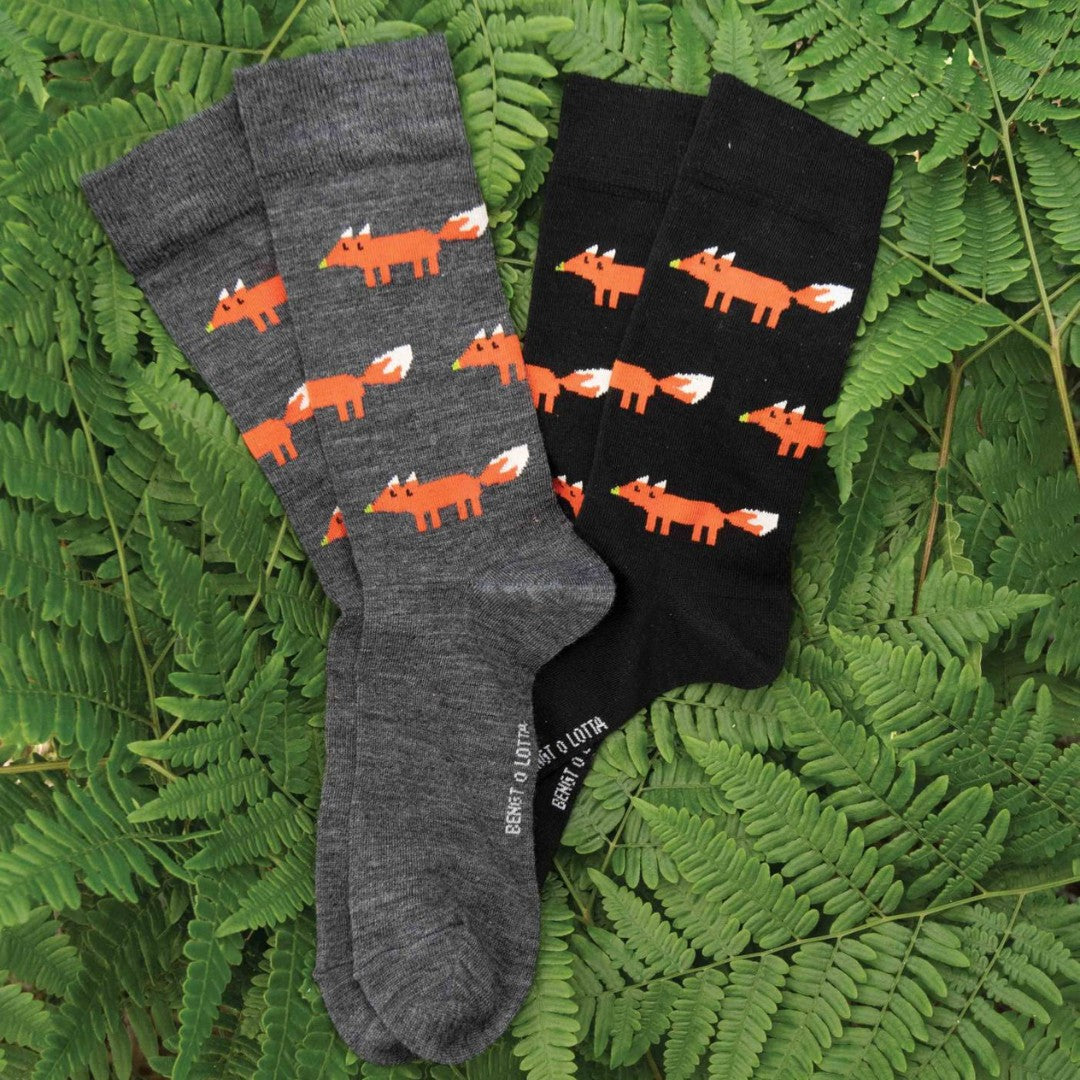 Fox Socks in Anthracite