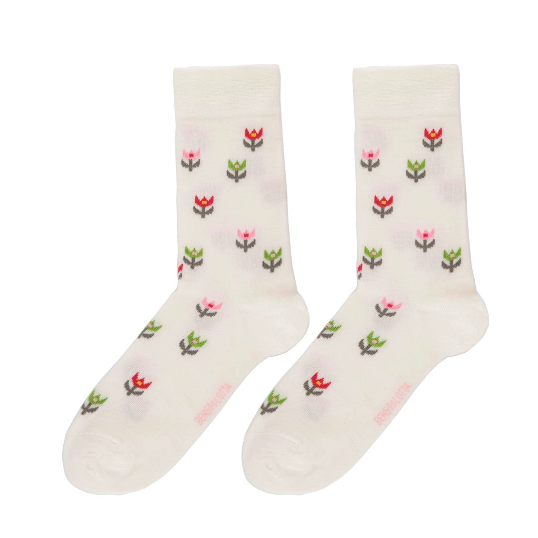 Tulip Socks in Off White