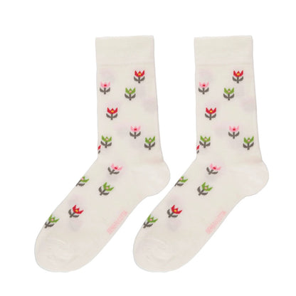 Tulip Socks in Off White