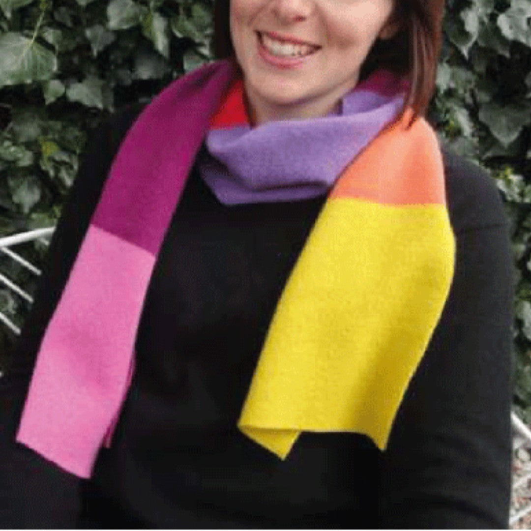 Avalon Striped Wool Scarf