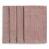 Set of 4 Napkins with Stripe Pattern in Red on Beige