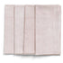 Set of 4 Napkins with Stripe Pattern in Red on White