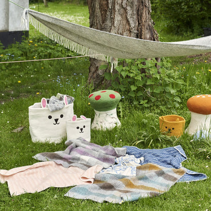 Felted Rabbit Wool Basket