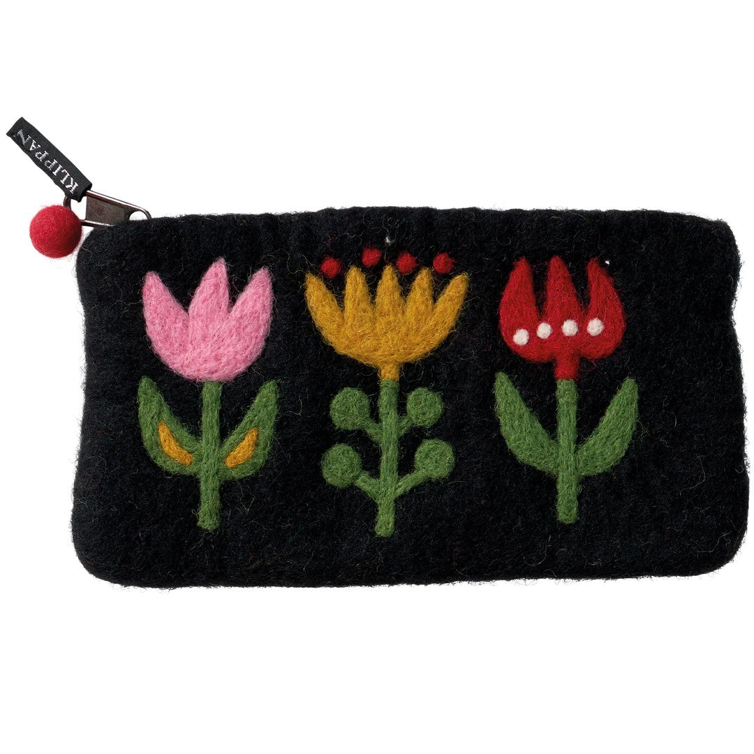 Felt Purse with Peacock