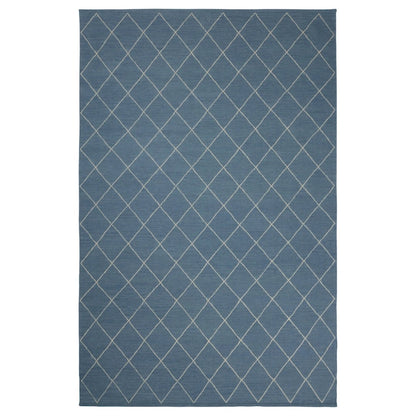 Diamond Rug in SKy Blue &amp; Off White
