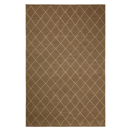 Diamond Rug in Mocha &amp; Off White