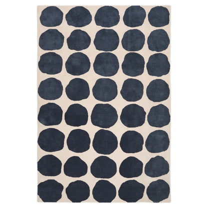Dots Rug in Black &amp; Beige