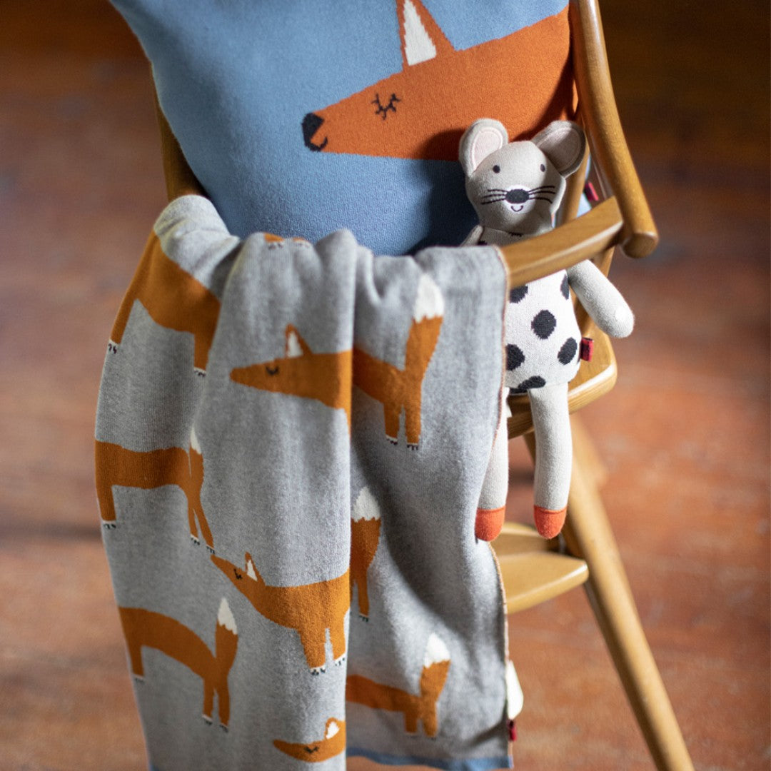 Reversible Baby Blanket Foxy