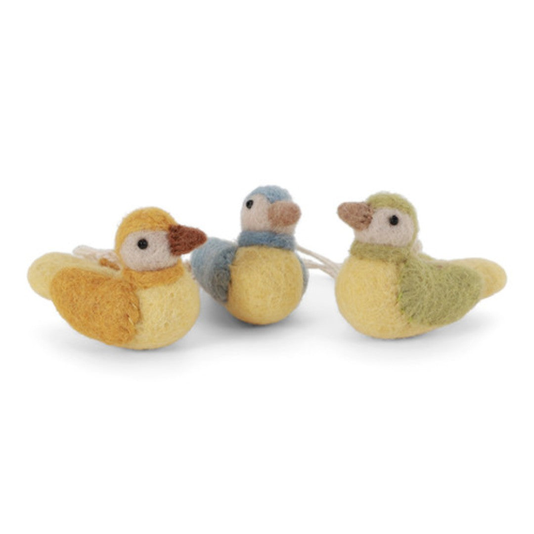 Felt Sparrows Set of Three