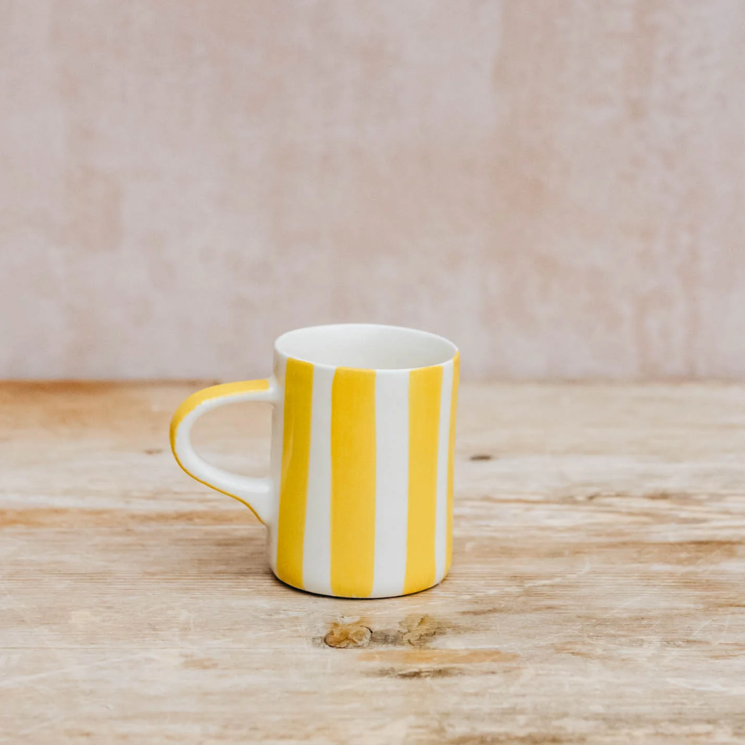 Ceramic Espresso Candy Stripe