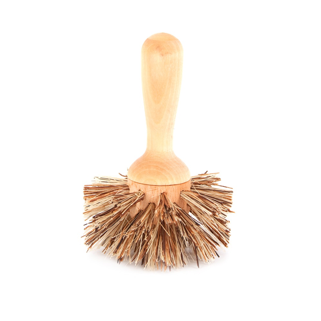 Heavy-Duty Round Pot &amp; Pan Brush with Handle