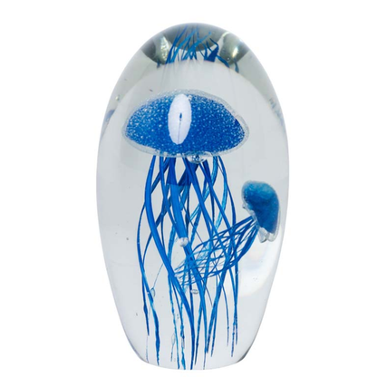 Glass Paperweight Jellyfish in 5 Colours