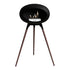 All Black Tripod High Smoked Oak Legs with Steel Burner