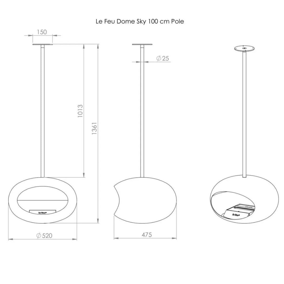 Mocca Rosegold Sky - 4 Pole Lengths