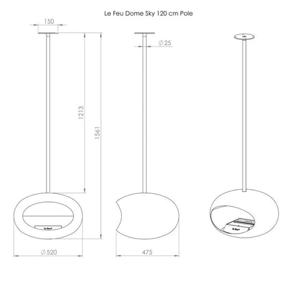 Mocca Rosegold Sky - 4 Pole Lengths