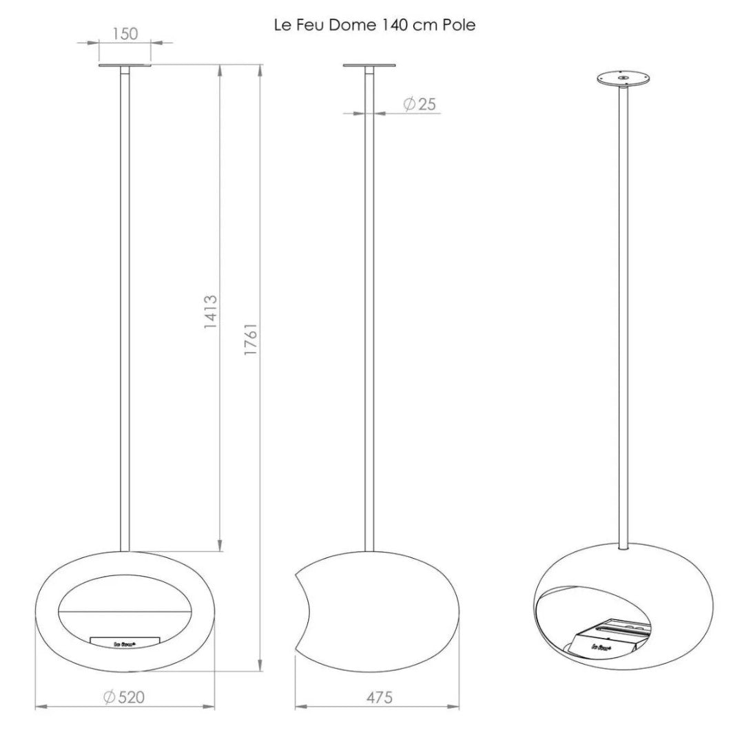 Mocca Rosegold Sky - 4 Pole Lengths