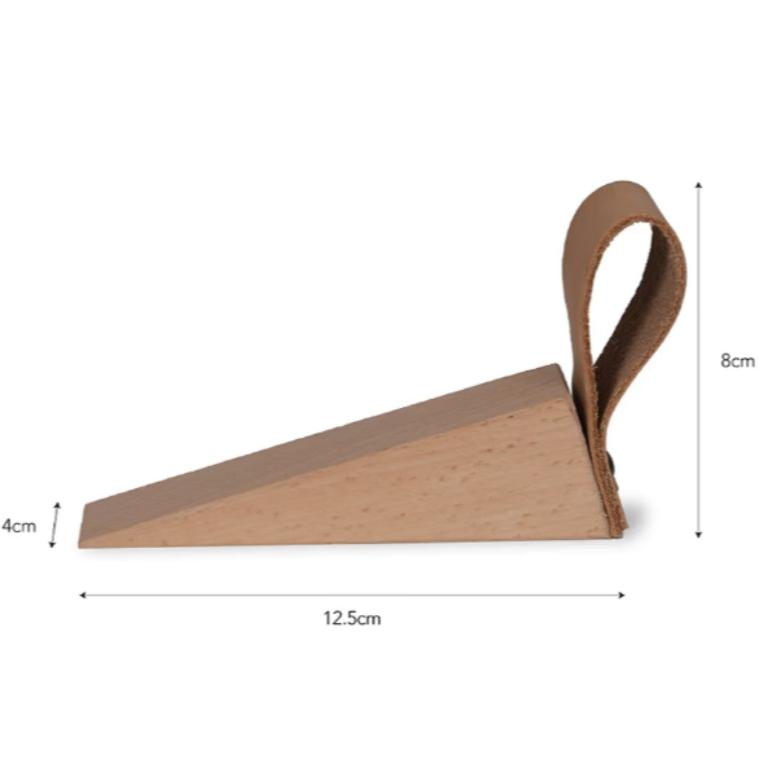 Small Door Wedge with Leather Strap