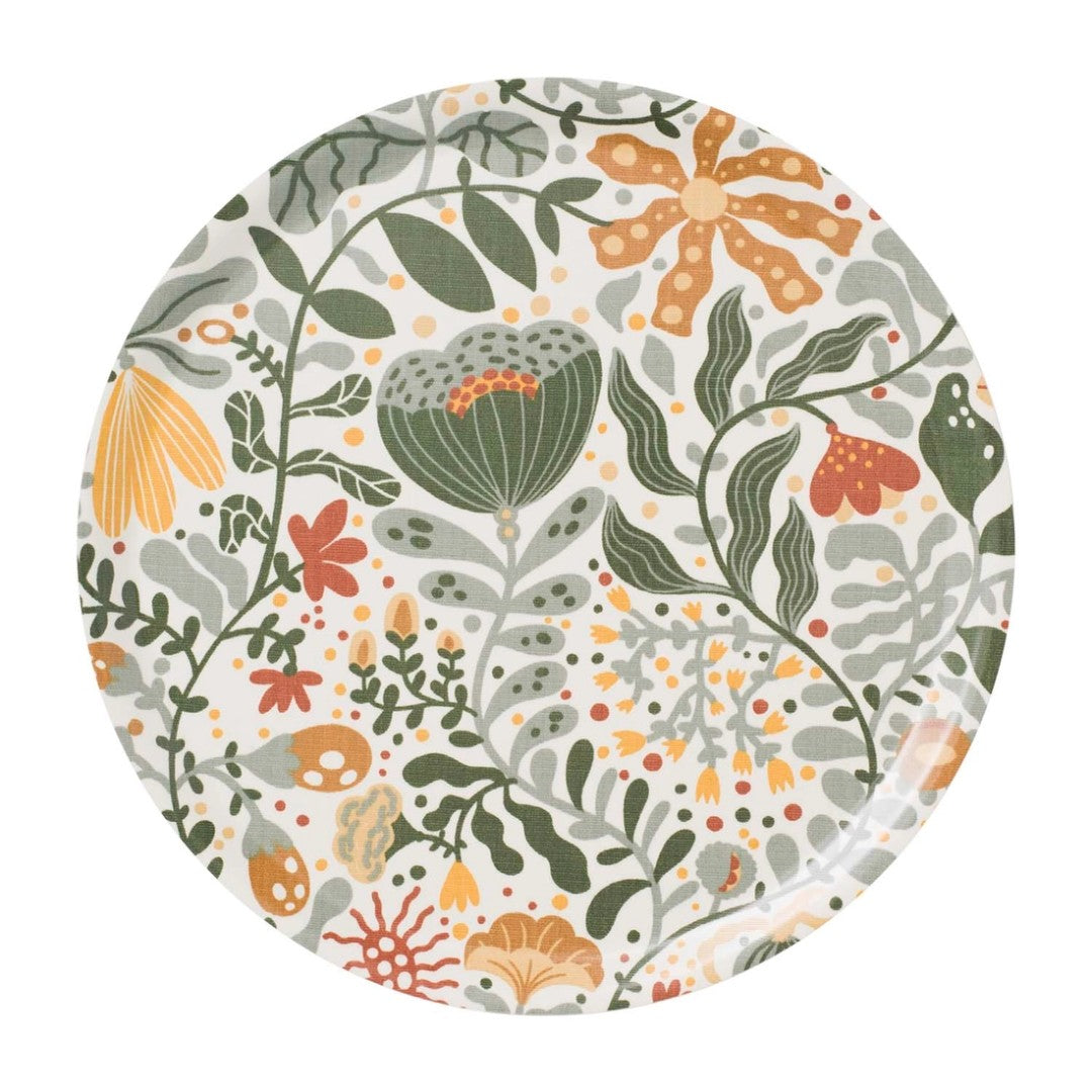 Yellow Floral Tray