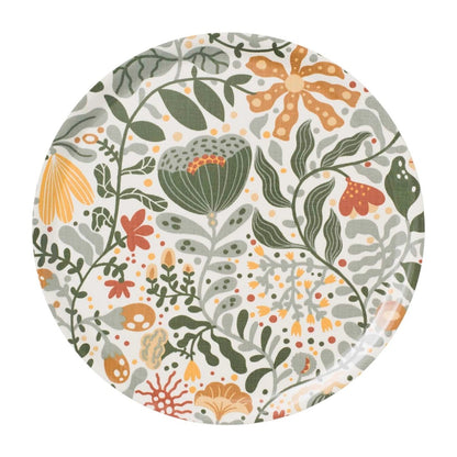 Yellow Floral Tray