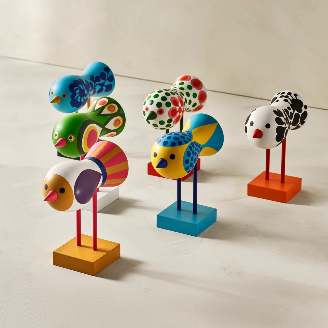 Wooden Birds - 6 Colours