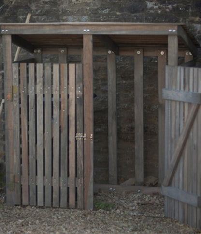 Double wheelie bin storage unit for your garden 