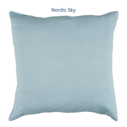 Stone Washed Linen Cushion 50 x 50cm in 10 colours