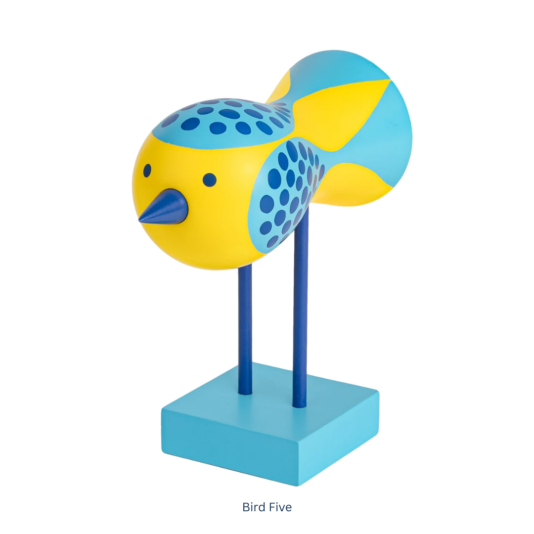 Retro Bird Sculpture in 8 Colours