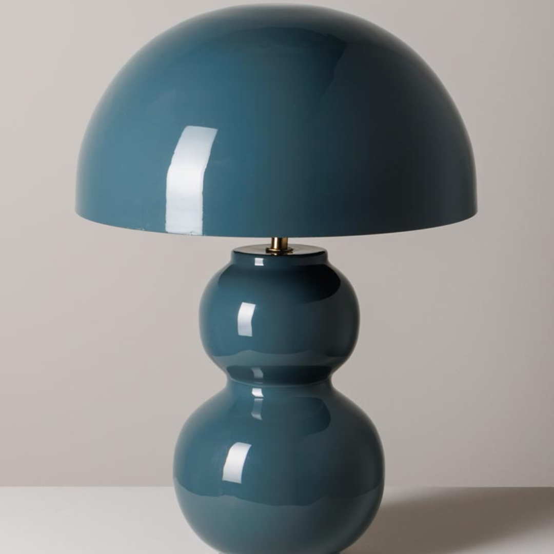 Lacquered Bulb Table Lamp in 2 Colours