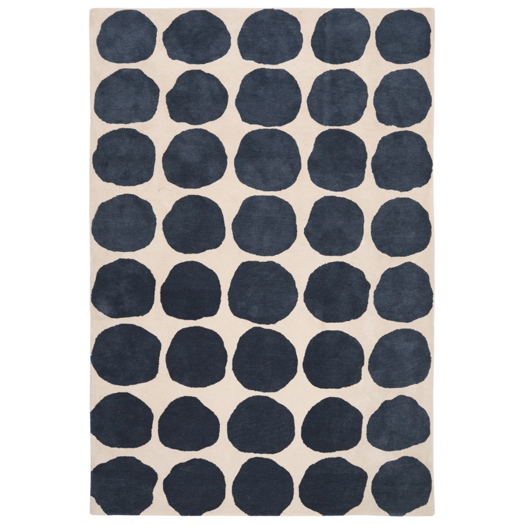 Dots Rug Black &amp; Beige in 2 Sizes
