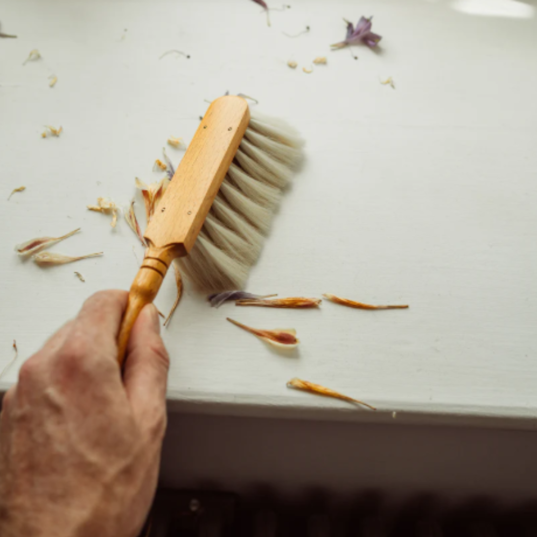 Small Hand Goat Hair Dust Brush