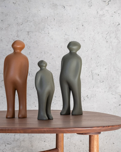 Olive Green Ceramic Figure in 2 Sizes