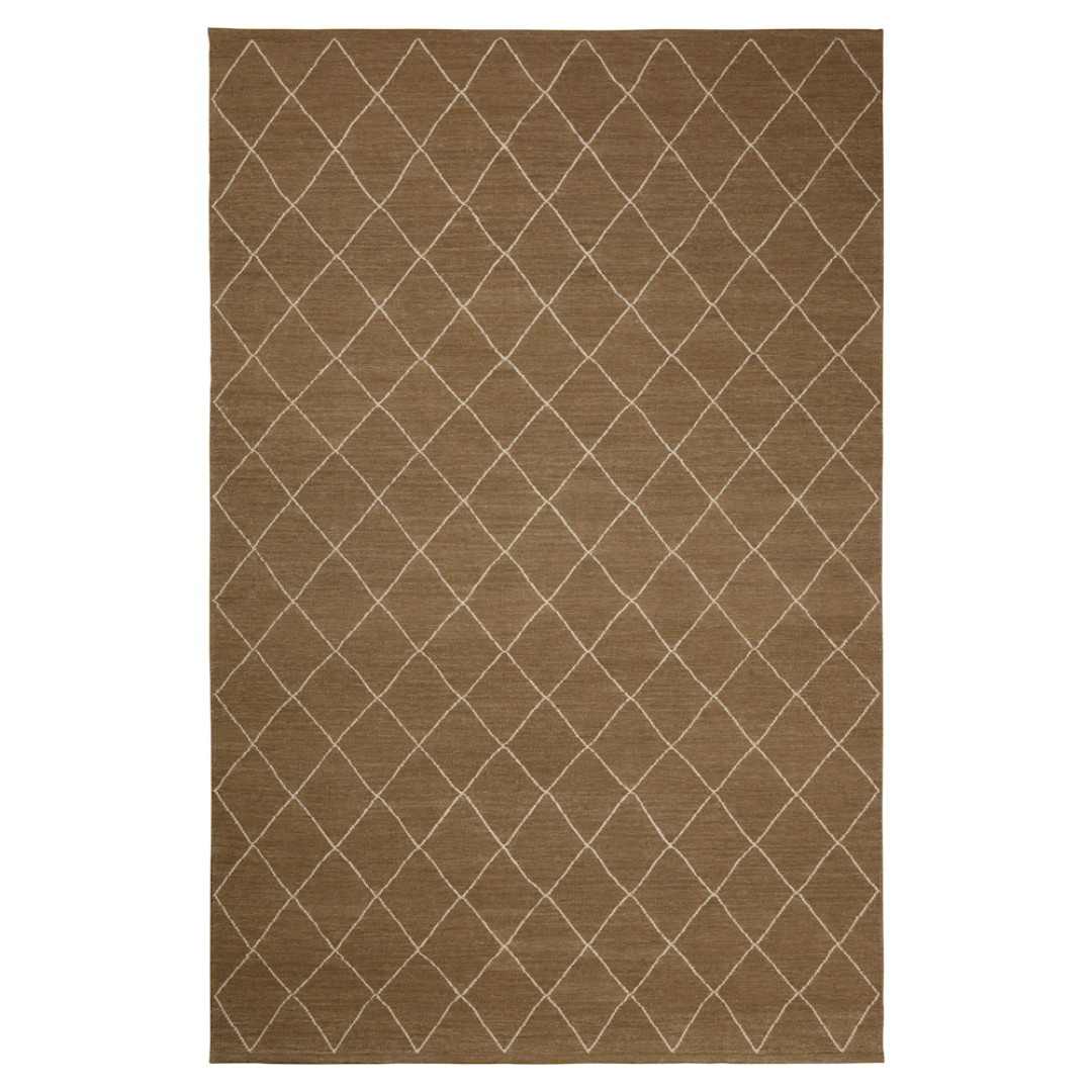Diamond Rug Mocha &amp; Off White in 2 Sizes