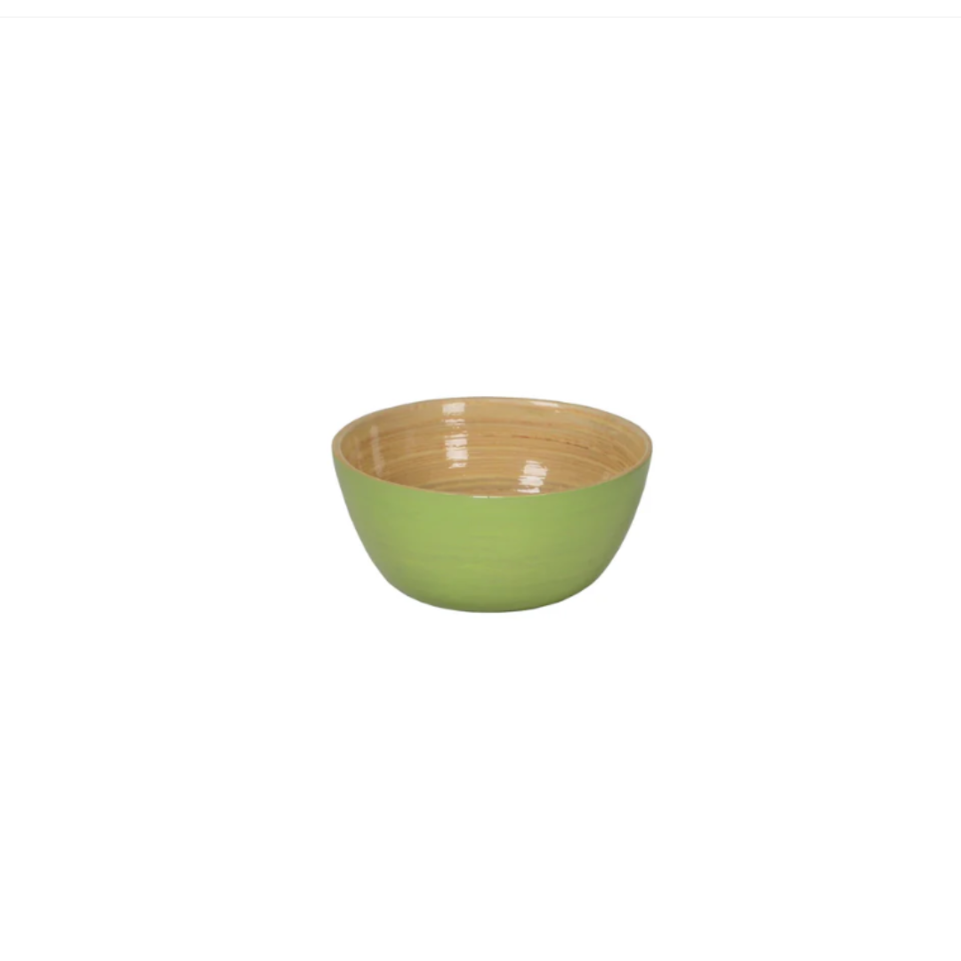 Pastel Green Bamboo Bowl in 4 Sizes
