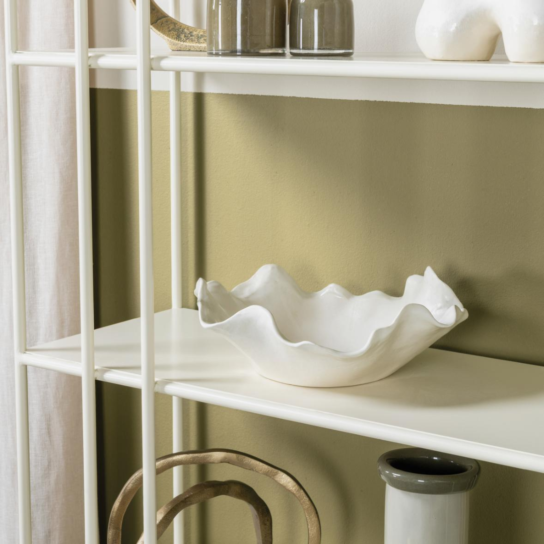 White Handkerchief Ceramic Bowl in 2 Sizes