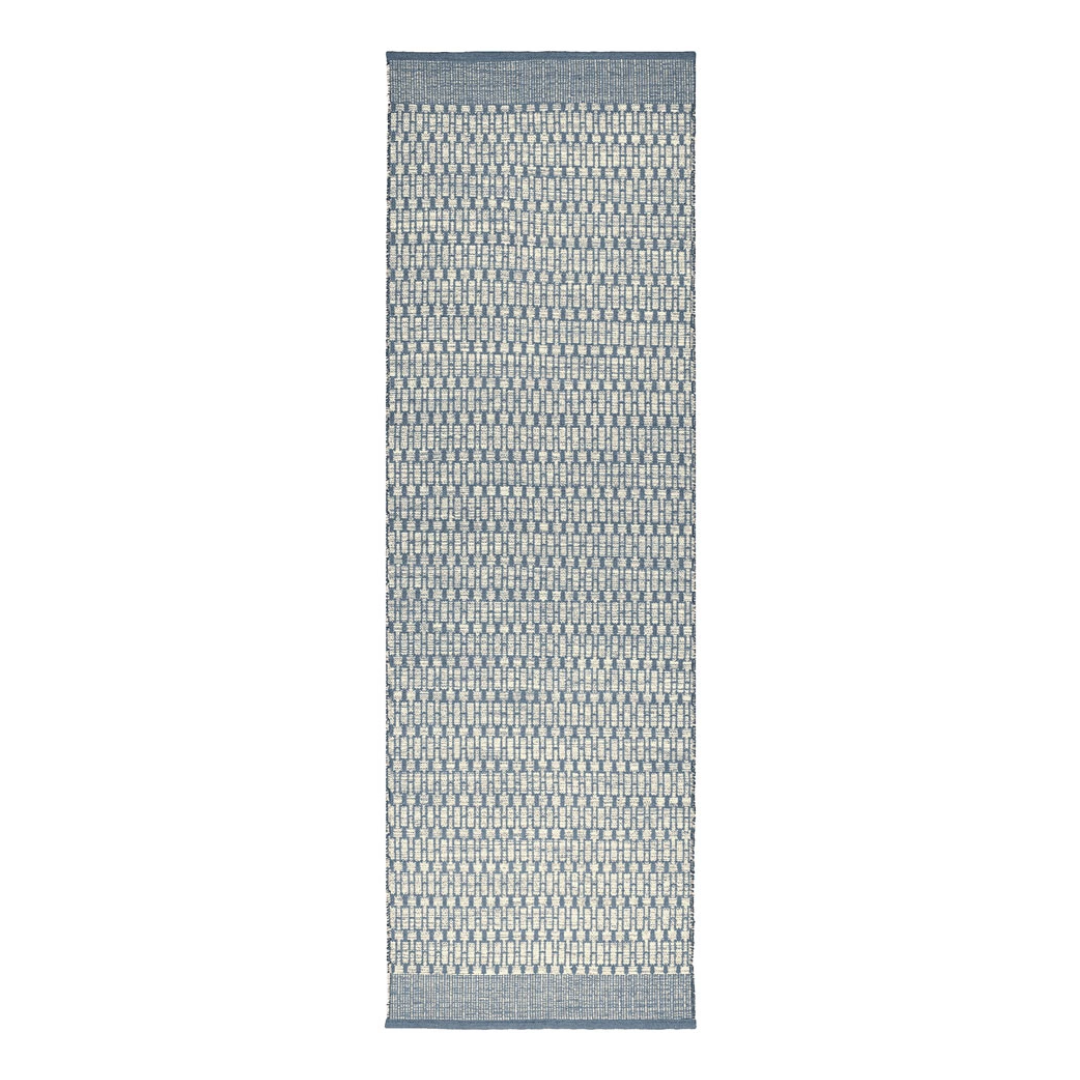 Nordic Geometric Rug in Blue &amp; Off White - 3 sizes