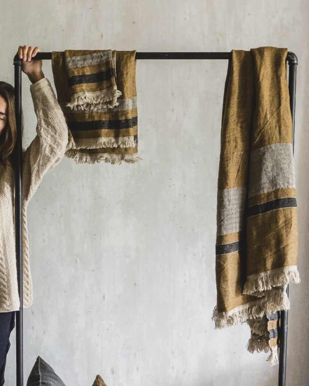 Nairobi Stripe Towel / Throw 110 x 180cm