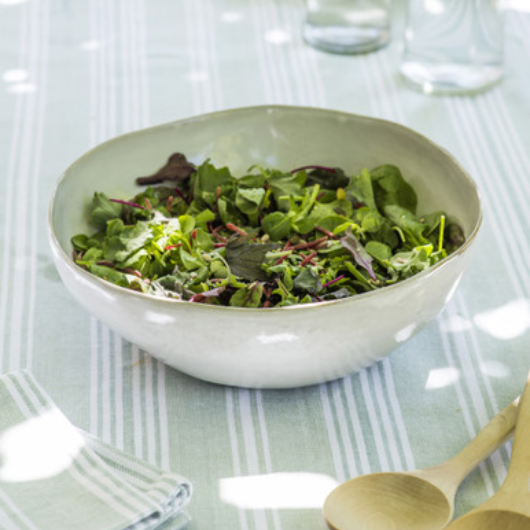 Ceramic Salad Bowl in White